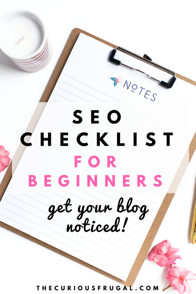 SEO checklist for beginners | seo for beginners | seo for beginner bloggers | seo checklist