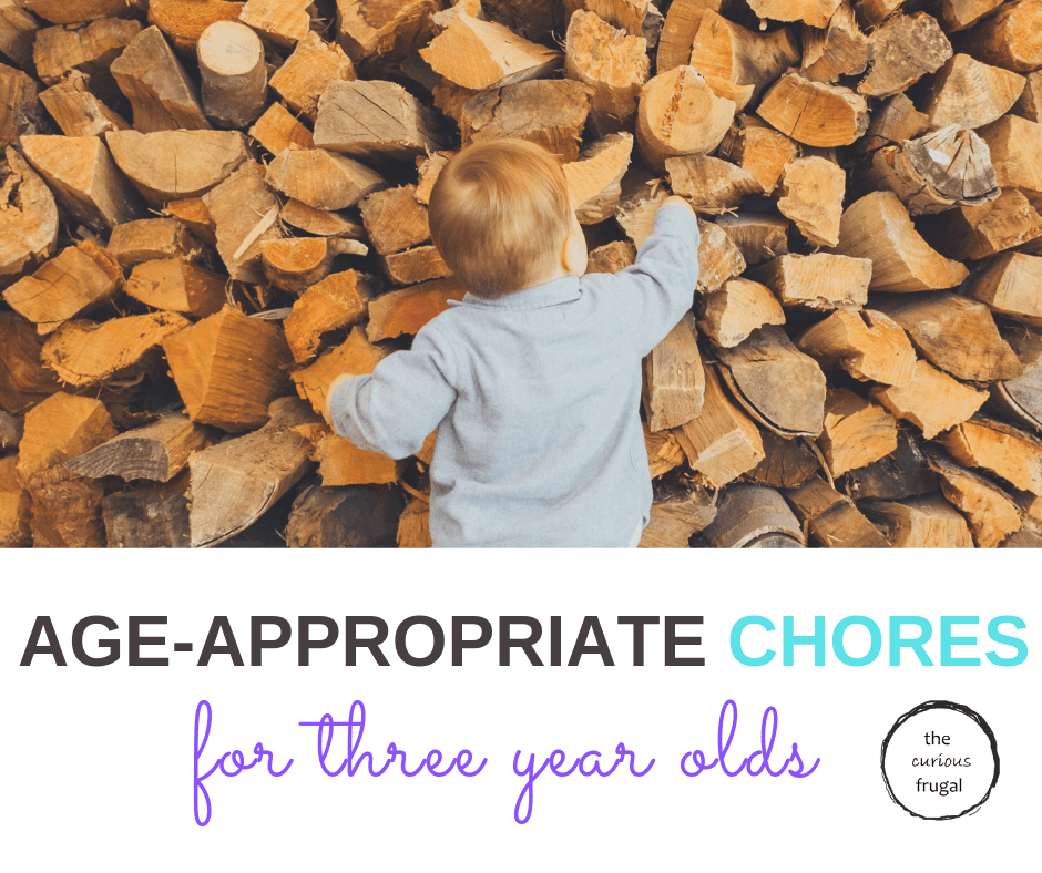 Do you think 2 or 3 year olds are too young to do chores? I don't think they are and I'll tell you why. Here are age-appropriate chores for 3 year olds, because it's not too early to start. #choresforkids #choreideas #toddlers #preschoolers #parenting