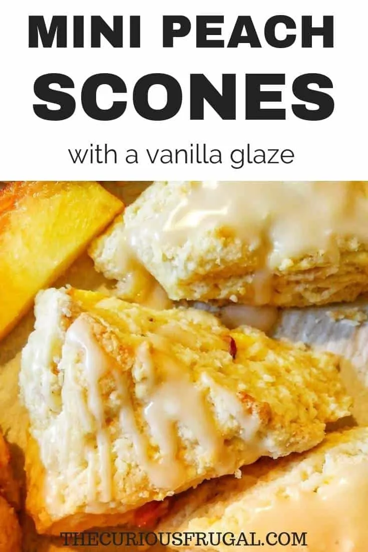 vegan scones | peach scones | how to make scones | vegan baking