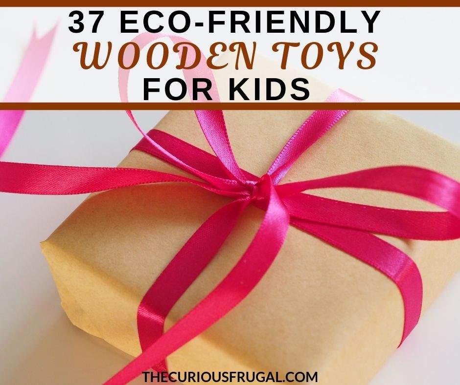 Are you looking for high quality non plastic toys for kids? Wooden toys for kids can be sturdier, more eco-friendly, and non-toxic than plastic toys. This list gives so many fun ideas of natural wood toys kids will love! Gift ideas for Christmas, stocking stuffers, birthday gifts, baby shower gifts, and more.