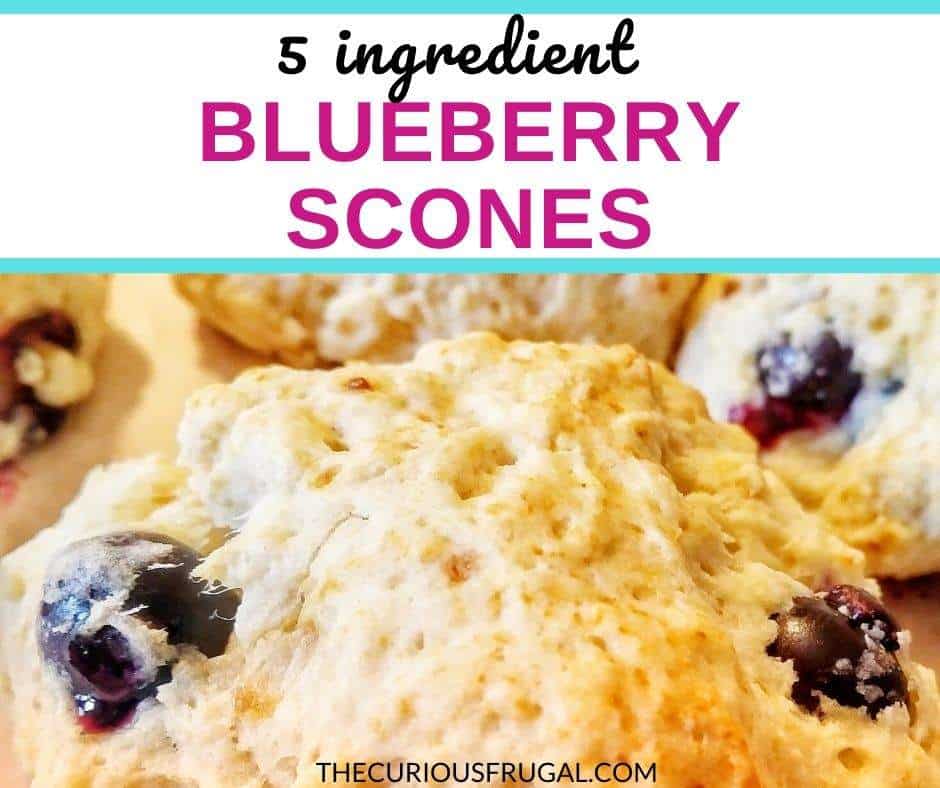 These blueberry scones are to die for! They are such an easy blueberry scones recipe, with only 5 ingredients and takes about 15 minutes to make from start to finish! Make these quick blueberry scones for breakfast, brunch, dessert, with your coffee or tea, or a snack to take on the go. These simple blueberry scones don’t even require a rolling pin, you just drop the batter and bake! Try these!! |blueberry cream scones | homemade blueberry scones
