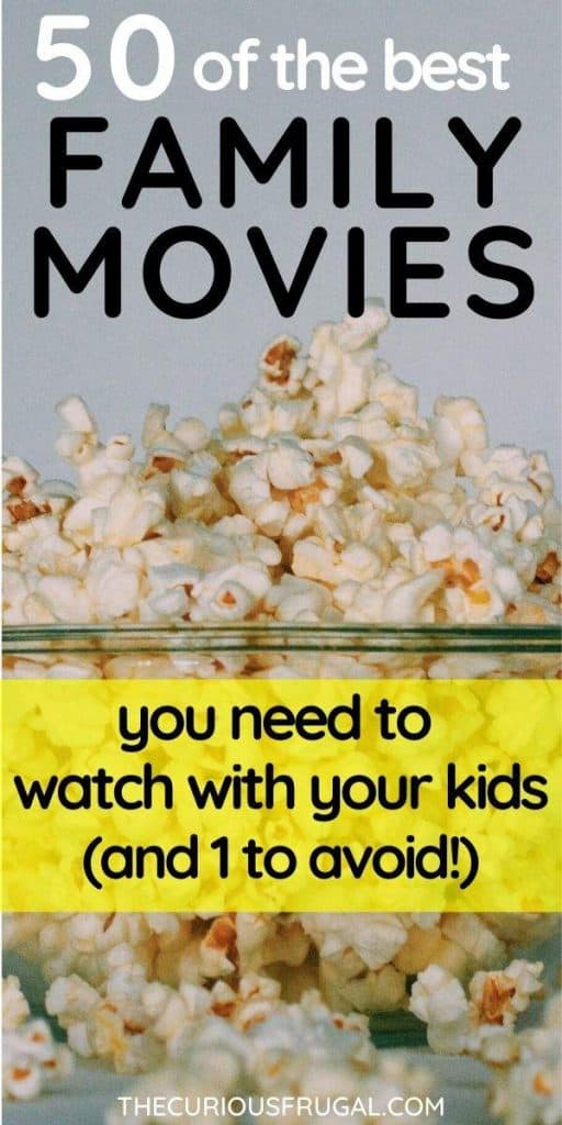 50 of the BEST family movies to watch, that kids AND grown-ups will like! These top family movies of all time include the classics, as well as new kids’ movies, Disney movies, funny family movies, and more! This big list of family movie ideas is perfect for your next movie night with the kids, or if you are looking for something family-friendly to do when you’re bored at home. | must see family movies | fun family movies to watch | family movies on Amazon | family movies on Netflix