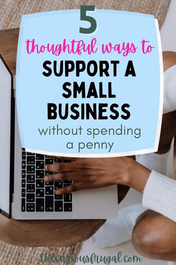 5 thoughtful ways to support a small business without spending a penny (woman at home on laptop)