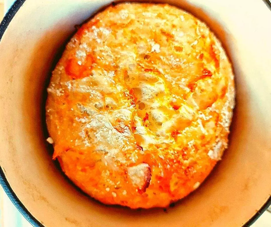 Cheese Bread (no knead!)