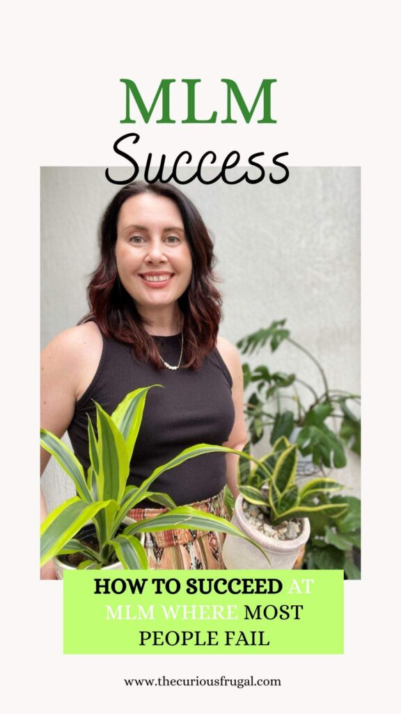 MLM success - how to succeed where most people fail (woman MLM business owner with plants)