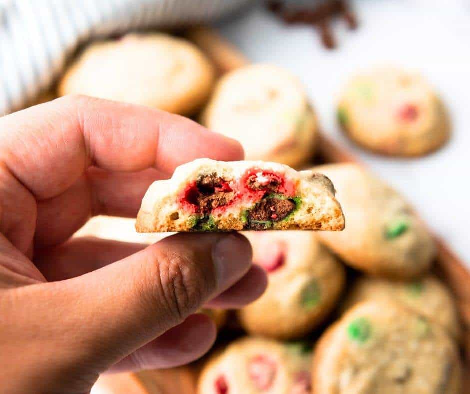 I love the tradition of baking during the holiday season, and these Christmas M&M cookies are always a hit on any cookie platter! Whether you're whipping up a batch for a festive cookie exchange or looking for easy Christmas cookies to enjoy with loved ones, this recipe delivers. These homemade Christmas cookies are not only delicious but also incredibly simple to make, so you have more time to celebrate the Christmas season and spread holiday cheer.