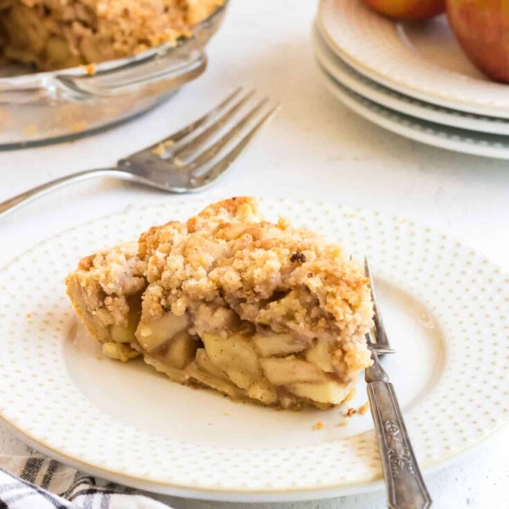 Image for Grandma's Dutch Apple Pie Recipe with Crumble Topping