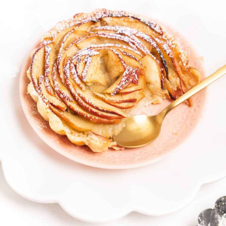 Image for Mini French Apple Rose Tarts – Petit Porcini
