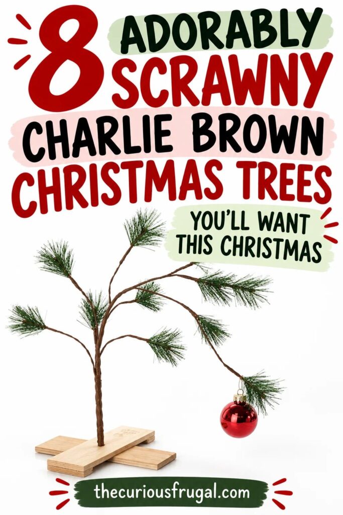 Charlie Brown Christmas trees are the cutest Christmas decorating trend for anyone who loves simple, rustic holiday decor! These 8 adorably scrawny Christmas trees prove you don't need a big, bushy tree to make your home feel festive. From tiny minimalist Christmas trees to charming little trees with sparse branches, these budget-friendly Christmas tree ideas are full of personality. Who knew a sad little Christmas tree could be so darn cute? Get inspired to embrace the imperfect this holiday season!