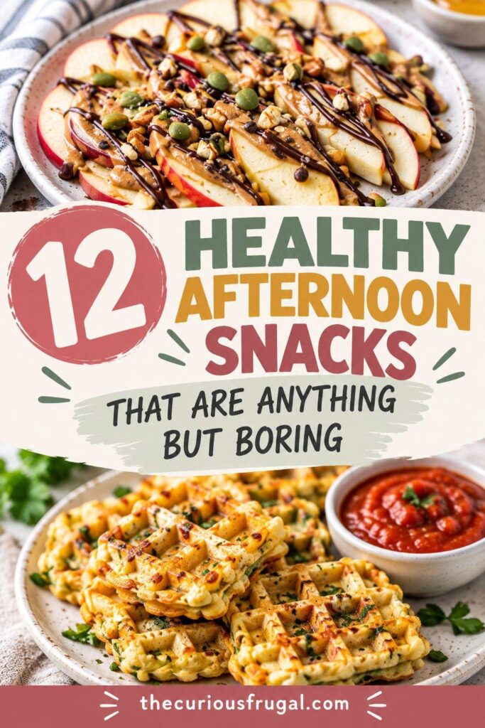 Looking for healthy afternoon snacks that actually satisfy your 3pm cravings? These 12 easy afternoon snack ideas are anything but boring! From sweet treats to savory bites, these creative snacks for adults are delicious, satisfying, and perfect for beating that afternoon slump. Whether you need healthy snacks for work, quick high-protein snacks, or something to keep you from getting hangry before dinner, you'll find plenty of yummy snack inspiration here. Save these easy snack ideas for the next time your 3pm hunger hits!